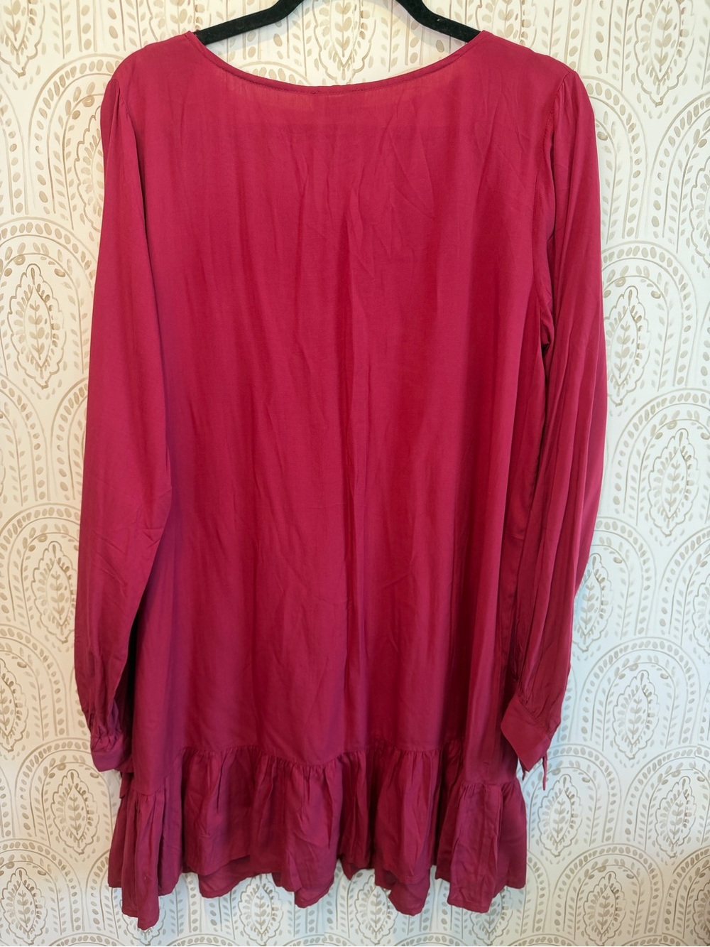 Umgee Embroidered Floral Boho Long Sleeve Dress NEW size Medium - Picture 7 of 10